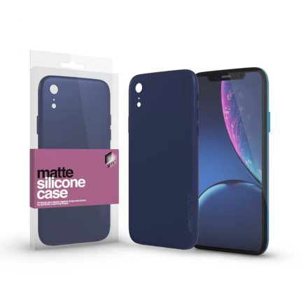 XPRO™ Szilikon matte tok ultravékony sötétkék Apple iPhone Xr készülékhez