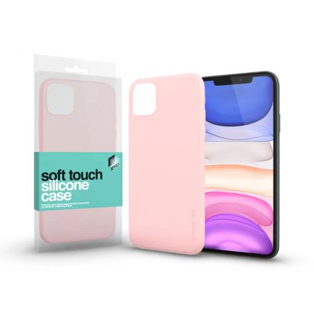 XPROTECTOR iPhone 11 Pro Max puha tapintású púder pink szilikon tok