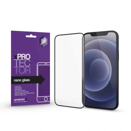 XPRO™ Nano Glass kijelzővédő fekete kerettel Apple iPhone 15 Pro készülékhez