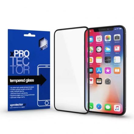 XPRO™ Tempered Glass 0.33 Full 3D Black kijelzővédő üveg / üvegfólia Apple iPhone 15 Pro készülékhez