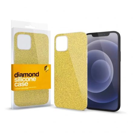 XPRO™ Szilikon tok Diamond Arany Apple Iphone 15 készülékhez