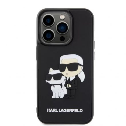 Karl Lagerfeld tok fekete KLHCP15L3DRKCNK Apple Iphone 15 Pro készülékhez