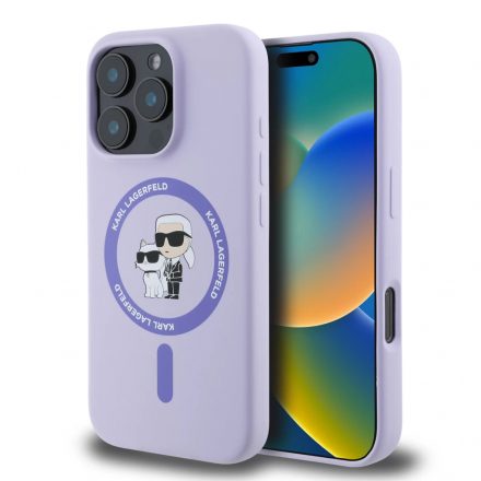 Karl Lagerfeld tok lila KLHMP16XSCMKCRHU Apple Iphone 16 Pro Max készülékhez