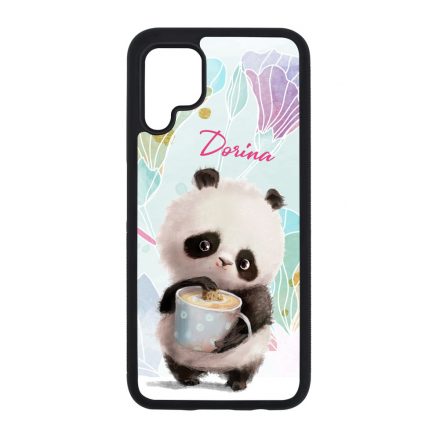 Kérd a neveddel - Kávés Panda szilikon Huawei tok