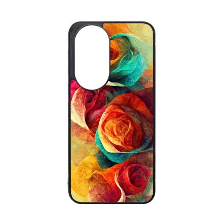 Absztrakt színes rózsák Art Huawei tok