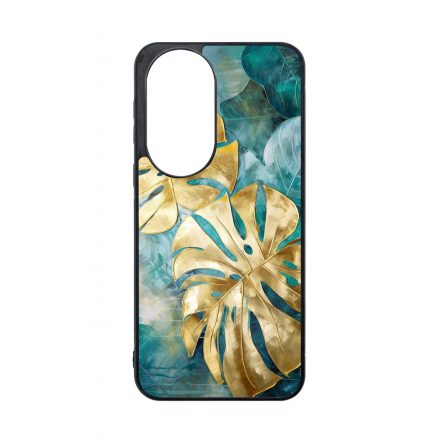 Gyönyörű kék aranyló levelek Art Huawei tok