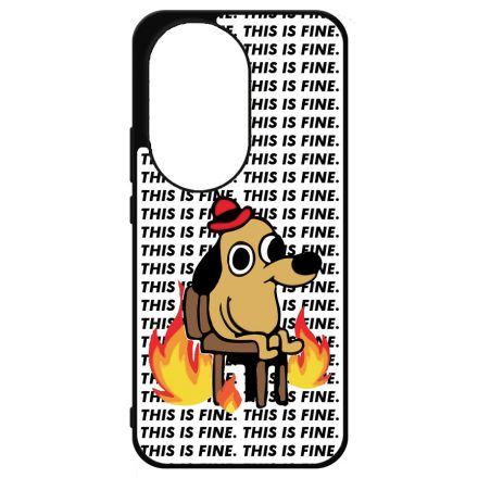 This is fine DOG kutyas meme Honor 200 Pro tok