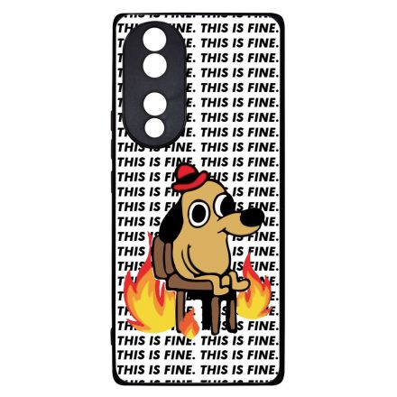 This is fine DOG kutyas meme Honor 70 tok