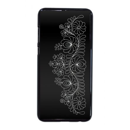 Elegant Matyó - Black magyar mintás hungarian folk Huawei Mate 10 Lite tok