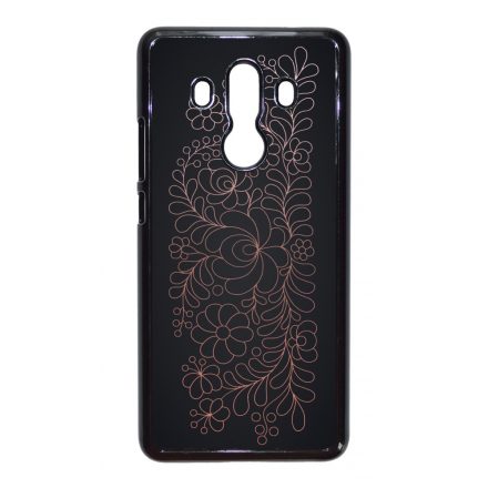 Elegáns Matyó - Rosegold magyar mintás hungarian folk Huawei Mate 10 Pro tok