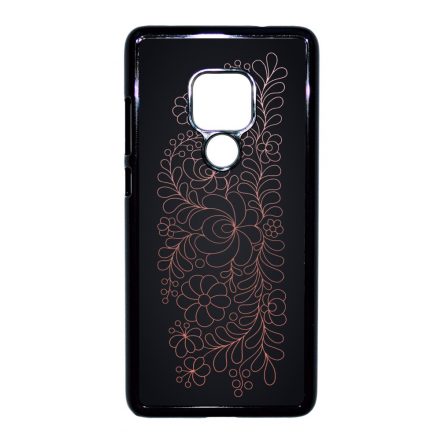 Elegáns Matyó - Rosegold magyar mintás hungarian folk Huawei Mate 20 tok