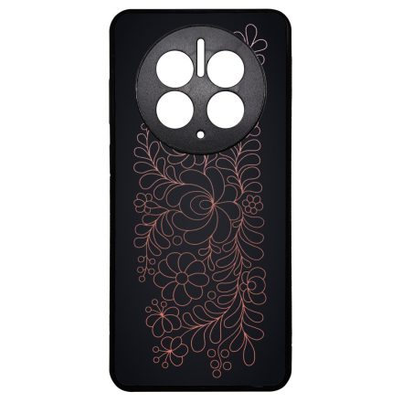 Elegáns Matyó - Rosegold magyar mintás hungarian folk Huawei Mate 50 Pro tok