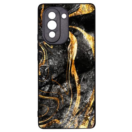 Luxury Golden Black marvanyos marvany mintas Huawei Nova 10 tok