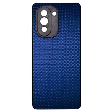 Gyönyörű kék karbon fiber mintás Huawei Nova 10 tok