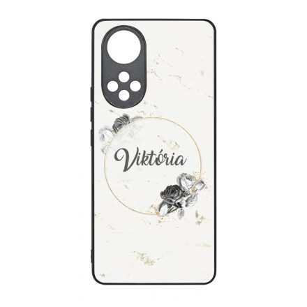 marble marvany mintas Rozsa viragos Huawei Nova 9 SE tok