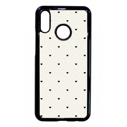 Elegáns szívecskés - CREAM - szives csajos Huawei P20 Lite tok