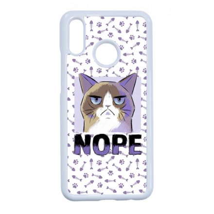 NOPE Cat Antisocial Antiszocialis Meno Trendi Huawei P20 Lite tok