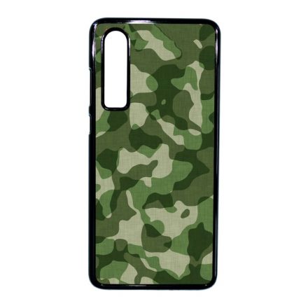 terepszin camouflage kamuflázs Huawei P30 fekete tok