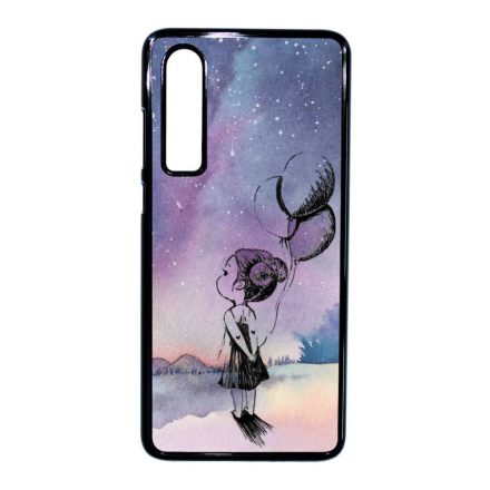 lufis kislány csajos galaxis galaxy Huawei P30 fekete tok