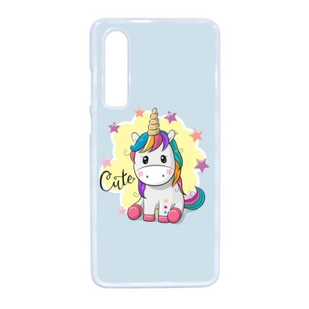 unicorn unikornis fantasy csajos Huawei P30 fehér tok