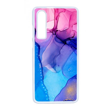 Blue Pink Gradient Ink kek rozsaszin marvanyos Huawei P30 tok