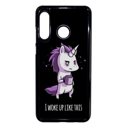 Unikornis - morcos reggel unicorn egyszarvú Huawei P30 Lite fekete tok