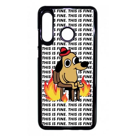 This is fine DOG kutyas meme Huawei P30 Lite tok