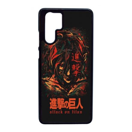 Attack on Titan AOT Eren Huawei P30 Pro fekete tok