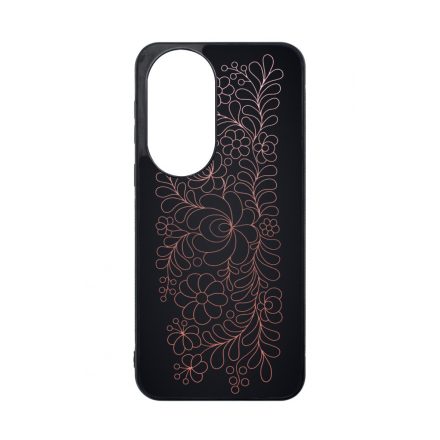 Elegáns Matyó - Rosegold magyar mintás hungarian folk Huawei P50 tok