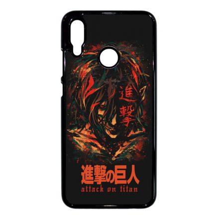 Attack on Titan AOT Eren Huawei P Smart 2019 fekete tok