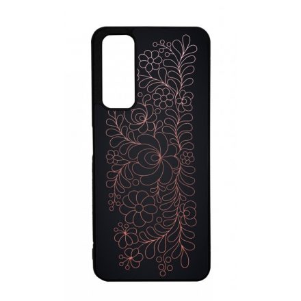 Elegáns Matyó - Rosegold magyar mintás hungarian folk Huawei P Smart 2021 tok