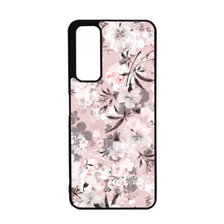 Puderpink tavaszi viragos Huawei P Smart 2021 tok