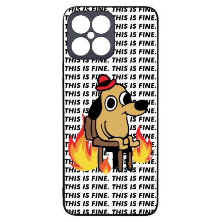 This is fine DOG kutyas meme Honor X8 tok