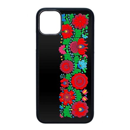 Matyó Classic magyar mintás hungarian folk iPhone 11 fekete tok