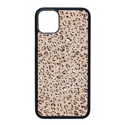 Rose Gold Leopard Wild Beauty Animal Fashion Csajos Allat mintas iPhone 11 tok