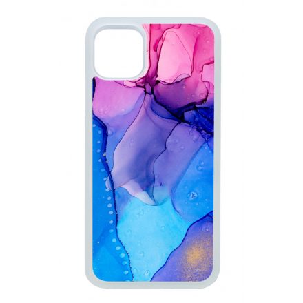 Blue Pink Gradient Ink kek rozsaszin marvanyos iPhone 11 tok