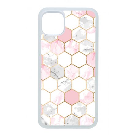 Geometric Rose Gold marvanyos marvany mintas iPhone 11 tok