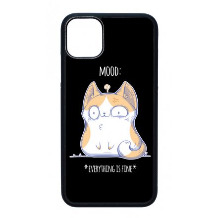 Cat Mood cicas macskas this is fine iPhone 11 tok