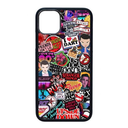 Stranger things matricabomba stickerbomb iPhone 11 Pro Max (6.5) fekete tok