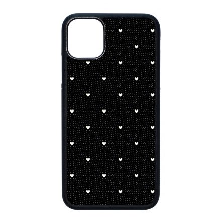 Elegáns szívecskés - BLACK - szives csajos  iPhone 11 Pro Max tok