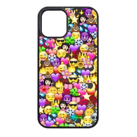 emoji iPhone 12 - 12 Pro fekete tok