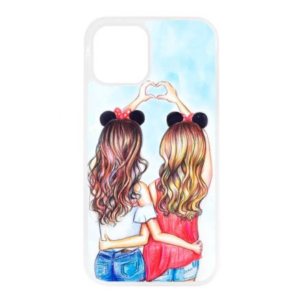 barátnők bff best friends forever legjobb barátnős besties iPhone 12 - 12 Pro átlátszó tok