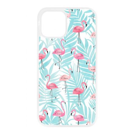 Flamingo Pálmafa nyár iPhone 12 - 12 Pro átlátszó tok