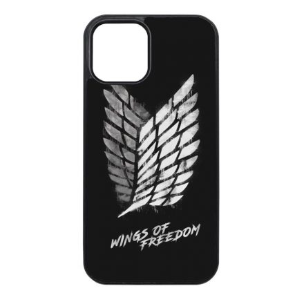 Wings of freedom Attack on titan aot iPhone 12 - 12 Pro fekete tok