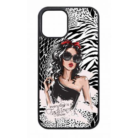 Fashion Show Girl Wild Beauty Animal Fashion Csajos Allat mintas iPhone 12 - 12 Pro tok