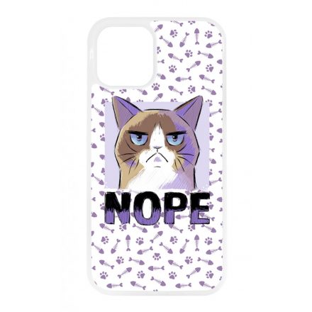 NOPE Cat Antisocial Antiszocialis Meno Trendi iPhone 12 - 12 Pro tok