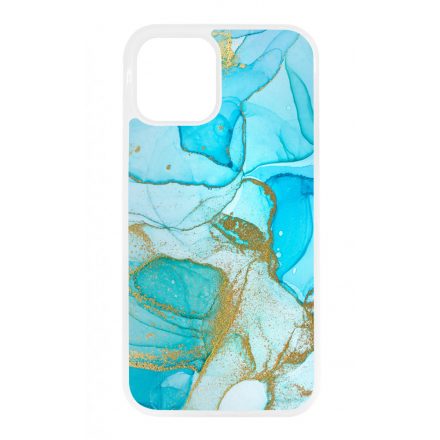 Ocean Blue Gold marvanyos marvany mintas iPhone 12 - 12 Pro tok