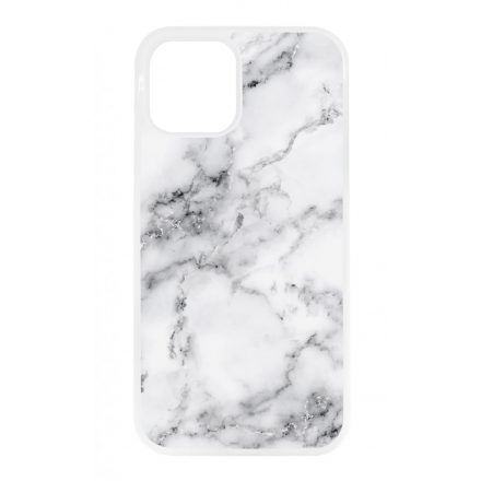 Luxury White marvanyos marvany mintas iPhone 12 - 12 Pro tok