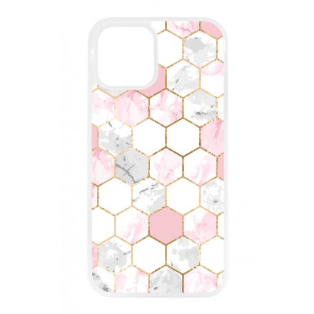 Geometric Rose Gold marvanyos marvany mintas iPhone 12 - 12 Pro tok