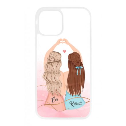 kerd a neveddel BFF Heart Best Friends forever legjobb baratnos iPhone 12 - 12 Pro tok